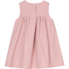 Little Duck Print Smocked Sleeveless Pinafore Dress, Pink Cord - Dresses - 2