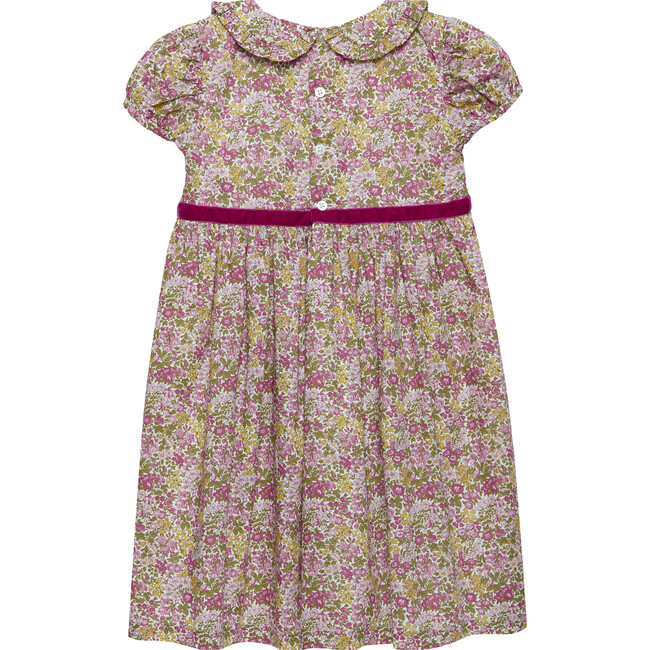 Liberty Floral Print Bow Waist Tie Penny Dress, Pink Penny - Dresses - 2