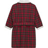 Cosy Tartan Print Belt Cord Patch Pocket Robe, Red - Robes - 2