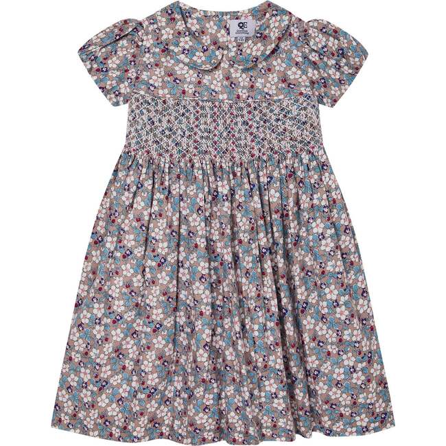 Wilder Floral Print Hand-Smocked Dress, Multicolors