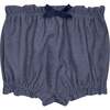 Baby Kirsten Elastic Waist Winter Shorts, Grey - Shorts - 1 - thumbnail