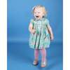 Baby Ryder Peter Pan Collar Hand-Smocked Dress, Green - Dresses - 2