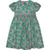 Peter Pan Collar Hand-Smocked Dress, Green - Dresses - 1 - thumbnail