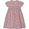 Bambi Floral Print Hand-Smocked Dress, Pink - Dresses - 1 - thumbnail