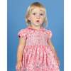 Baby Pixie Floral Print Hand-Smocked Dress, Pink - Dresses - 4