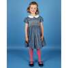 Sabine Floral Print Hand-Smocked Dress, Navy - Dresses - 2