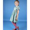 Peter Pan Collar Hand-Smocked Dress, Green - Dresses - 2