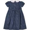 Sabine Floral Print Hand-Smocked Dress, Navy - Dresses - 3