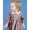 Baby Naida Cherry Print Hand-Smocked Dress, Red & Gray - Dresses - 4