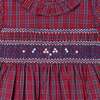 Neva Tartan Print Hand-Smocked Dress, Red - Dresses - 3