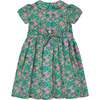 Peter Pan Collar Hand-Smocked Dress, Green - Dresses - 4