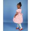 Caley Floral Print Hand-Smocked Dress, Pink - Dresses - 5