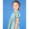 Peter Pan Collar Hand-Smocked Dress, Green - Dresses - 5