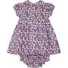 Baby Marin Floral Print Hand-Smocked Dress, Pink & Navy - Dresses - 4