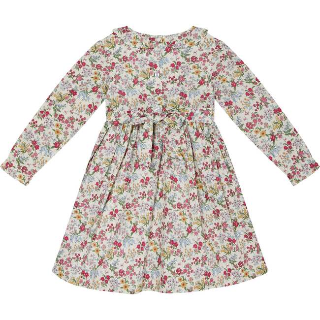 Maple Floral Print Hand-Smocked Dress, Multicolors - Dresses - 3