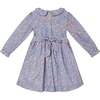 Sparrow Long Sleeve Hand-Smocked Dress, Baby Blue - Dresses - 4