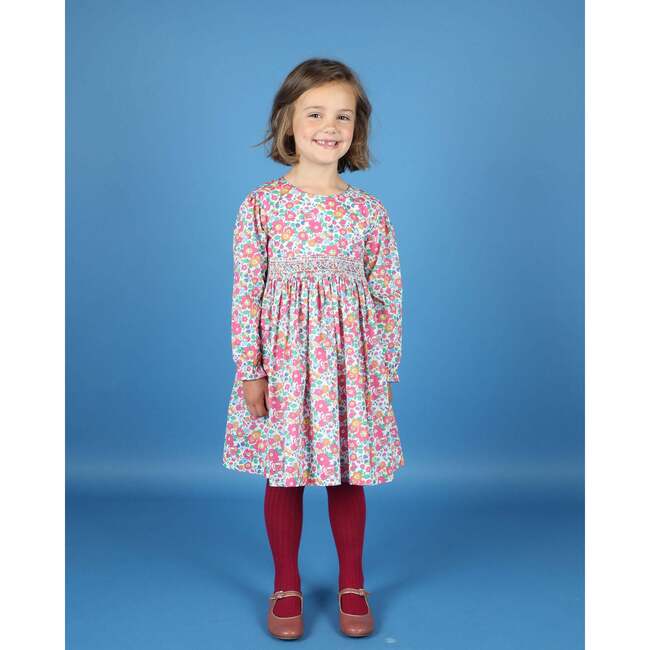 Elga Long Sleeve Hand-Smocked Dress, Multicolors - Dresses - 2