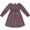 Davina Cherry Print Hand-Smocked Dress, Red & Gray - Dresses - 4