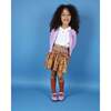 Coco 2-Tone Hand-Smocked Skirt, Mustard, Purple - Skirts - 2