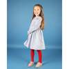 Sparrow Long Sleeve Hand-Smocked Dress, Baby Blue - Dresses - 5