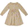 Cordelia Floral Print Hand-Smocked Dress, Yellow - Dresses - 4