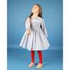 Sparrow Long Sleeve Hand-Smocked Dress, Baby Blue - Dresses - 6