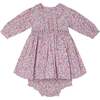 Baby Adelina Floral Print Hand-Smocked Dress, Pink - Dresses - 1 - thumbnail