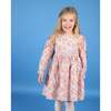 Fern Floral Print Hand-Smocked Dress, Red - Dresses - 5