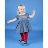 Baby Aubrey Floral Print Hand-Smocked Dress, Navy - Dresses - 2