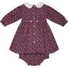 Baby Alette Long Sleeve Hand-Smocked Dress, Red - Dresses - 4