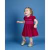 Baby Electra Velvet Hand-Smocked Party Dress, Pink - Dresses - 5