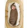 Organic Swaddle Blanket & Hat, Houndstooth - Swaddles - 2