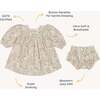 Organic Smocked Dress, Gardenia - Dresses - 5