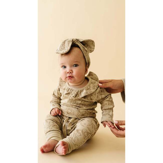 Organic Ruffle Onesie & Pants Set, Vintage Bloom