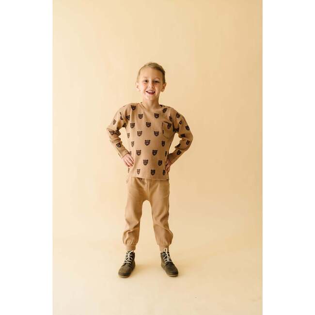 Organic Long Sleeve Tee & Pant Set, Wild Bear - Mixed Apparel Set - 1