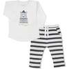 Organic Long Sleeve Tee & Pant Set, Hello You - Mixed Apparel Set - 2