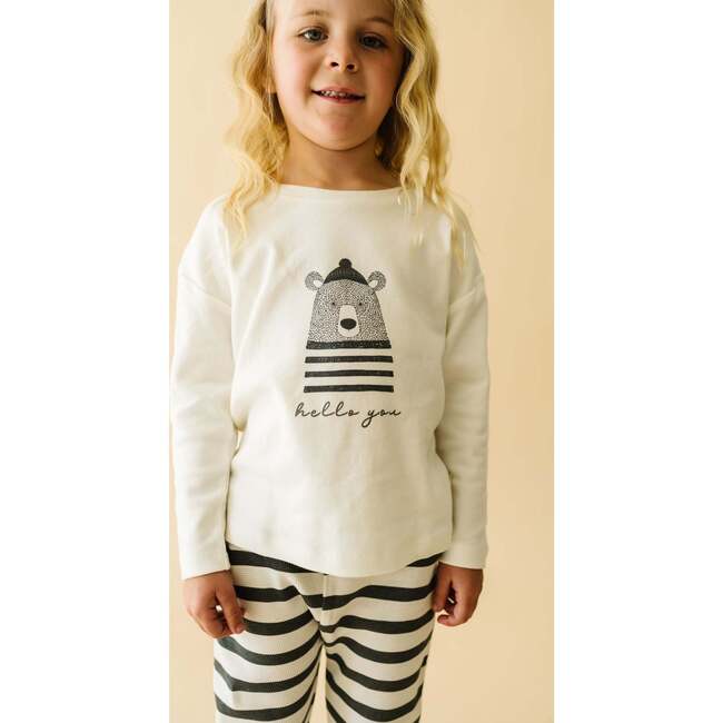 Organic Long Sleeve Tee & Pant Set, Hello You - Mixed Apparel Set - 1