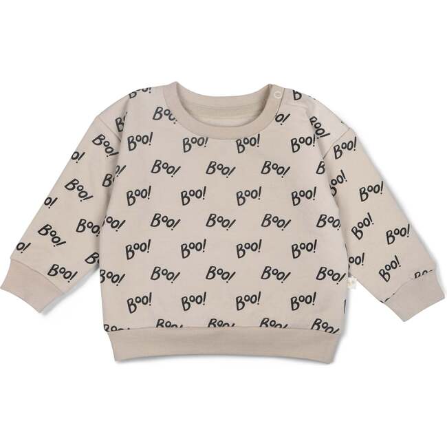 Organic Fleece Sweatshirt, Boo - Sweatshirts - 2