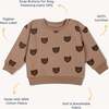 Organic Fleece Sweatshirt, Wild Bear - Sweatshirts - 4