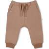 Organic Fleece Jogger Pants, Taupe - Pants - 2