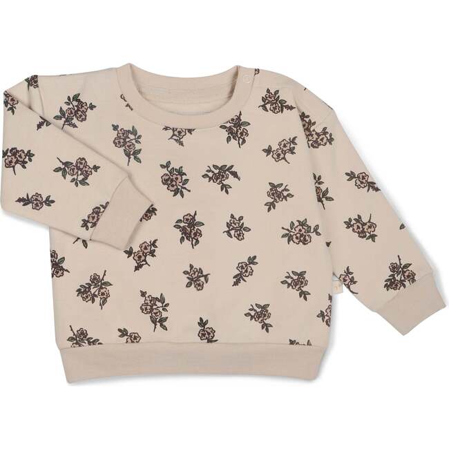 Organic Fleece Sweatshirt, Posy - Sweatshirts - 4