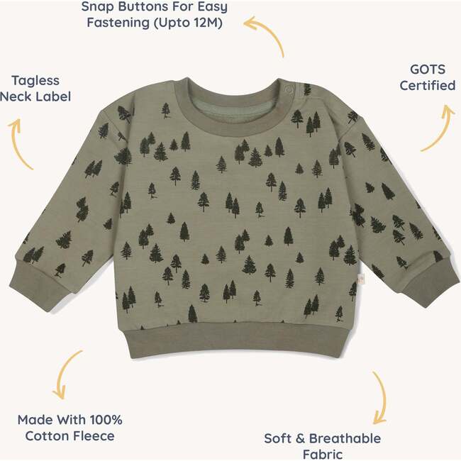 Organic Fleece Sweatshirt, Alpine - Sweatshirts - 5