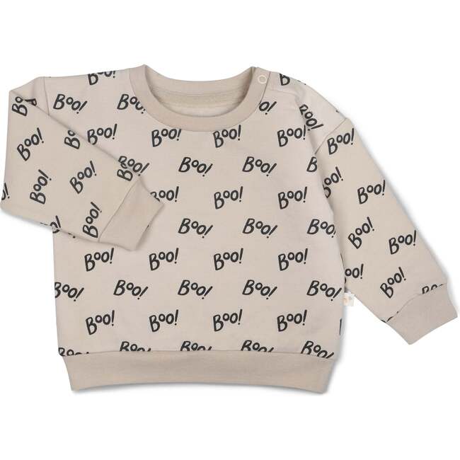 Organic Fleece Sweatshirt, Boo - Sweatshirts - 4