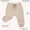 Organic Fleece Jogger Pants, Oat - Pants - 5