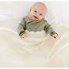 Organic Cotton Scalloped Baby Blanket, Vanilla - Blankets - 2