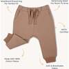 Organic Fleece Jogger Pants, Taupe - Pants - 5