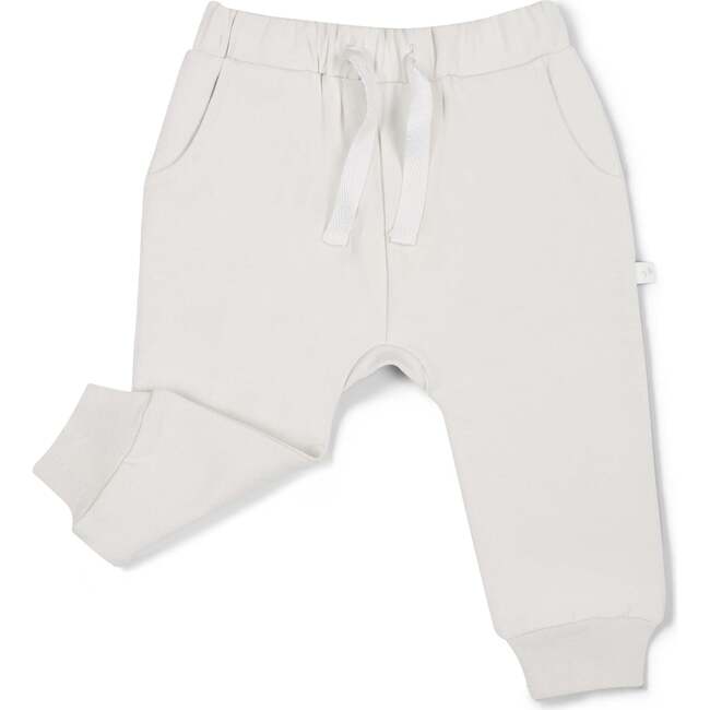 Organic Fleece Jogger Pants, Natural - Pants - 4