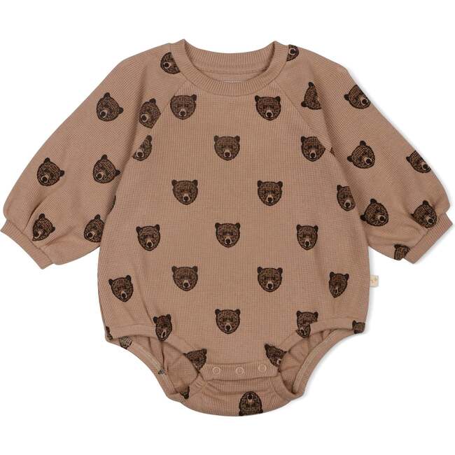 Organic Bubble Romper, Wild Bear - Rompers - 2