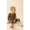 Organic Button Romper, Houndstooth - Rompers - 1 - thumbnail