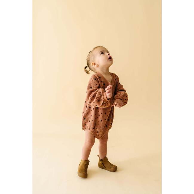 Organic Bubble Romper, Starstruck - Rompers - 1